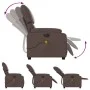 Sillón de masaje reclinable eléctrico cuero sintético marrón de , Sillones - Ref: Foro24-3204881, Precio: 312,83 €, Descuento: %