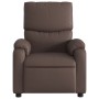 Brown synthetic leather electric reclining massage chair by , Armchairs - Ref: Foro24-3204881, Price: 306,57 €, Discount: %