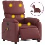 Electric reclining massage chair red synthetic leather by , Armchairs - Ref: Foro24-3204883, Price: 251,37 €, Discount: %