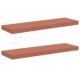 Estante de pared con almacenamiento 2 pcs Rojo 80 x 23,5 x 4 cm en Estantes y estanterías | Comprar online en Foro24