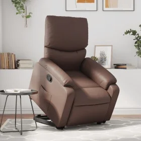 Brown synthetic leather lift-up recliner by , Armchairs - Ref: Foro24-3204888, Price: 324,85 €, Discount: %