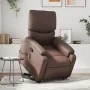 Sillón reclinable de masaje de pie de cuero sintético marrón de , Sillones - Ref: Foro24-3204895, Precio: 351,93 €, Descuento: %