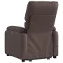 Sillón reclinable de masaje de pie de cuero sintético marrón de , Sillones - Ref: Foro24-3204895, Precio: 351,93 €, Descuento: %