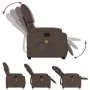 Sillón reclinable de masaje de pie de cuero sintético marrón de , Sillones - Ref: Foro24-3204895, Precio: 351,93 €, Descuento: %