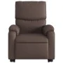 Sillón reclinable de masaje de pie de cuero sintético marrón de , Sillones - Ref: Foro24-3204895, Precio: 351,93 €, Descuento: %