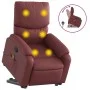 Red Red Artificial Leather Foot Massage Recliner by , Armchairs - Ref: Foro24-3204897, Price: 286,62 €, Discount: %