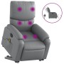 Sillón de masaje elevable eléctrico cuero sintético gris de , Sillones - Ref: Foro24-3204910, Precio: 333,94 €