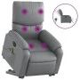 Sillón de masaje elevable eléctrico cuero sintético gris de , Sillones - Ref: Foro24-3204910, Precio: 351,26 €, Descuento: %