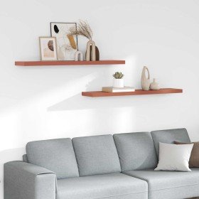 Estante de pared 2 pcs Rojo 120 x 23,5 x 4 cm en Estantes y estanterías | Comprar online en Foro24