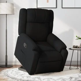 Sillón reclinable elevable tela negro de , Sillones - Ref: Foro24-3205204, Precio: 268,22 €, Descuento: %