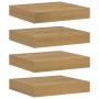 Estante de pared 4 pcs Marrón 23 x 23,5 x 4 cm en Estantes y estanterías | Comprar online en Foro24