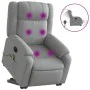 Sillón de masaje eléctrico reclinable elevable tela gris claro de , Sillones - Ref: Foro24-3205238, Precio: 346,13 €, Descuen...