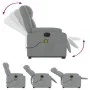 Sillón de masaje eléctrico reclinable elevable tela gris claro de , Sillones - Ref: Foro24-3205238, Precio: 346,13 €, Descuen...