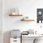Estante de pared con almacenamiento 2 pcs Marrón 50 x 23 x 4 cm en Estantes y estanterías | Comprar online en Foro24