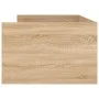 Sonoma oak bed frame with drawers 100x200 cm by , Beds and slatted bases - Ref: Foro24-3207338, Price: 171,98 €, Discount: %