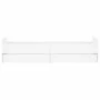 Estructura de cama con cajones blanco 90x200 cm de , Camas y somieres - Ref: Foro24-3207371, Precio: 163,73 €, Descuento: %