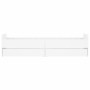 White bed frame with drawers 90x200 cm by , Beds and slatted bases - Ref: Foro24-3207371, Price: 167,10 €, Discount: %