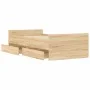 Bettgestell aus Sonoma-Eiche mit Schubladen 90x200 cm von , Betten und Lattenroste - Ref: Foro24-3207373, Preis: 173,89 €, Ra...