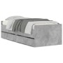Betongrauer Bettrahmen mit Schubladen 90x200 cm von , Betten und Lattenroste - Ref: Foro24-3207346, Preis: 193,09 €, Rabatt: %