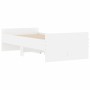 Weißer Bettrahmen mit Schubladen 90x190 cm von , Betten und Lattenroste - Ref: Foro24-3207378, Preis: 170,95 €, Rabatt: %