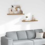 Estante de pared 2 pcs Marrón 90 x 23,5 x 4 cm en Estantes y estanterías | Comprar online en Foro24