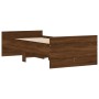Brown oak bed frame with drawers 90x190 cm by , Beds and slatted bases - Ref: Foro24-3207384, Price: 162,56 €, Discount: %