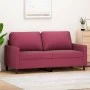 Red velvet 2-seater sofa 140 cm by , Sofas - Ref: Foro24-359203, Price: 197,46 €, Discount: %