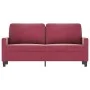 Red velvet 2-seater sofa 140 cm by , Sofas - Ref: Foro24-359203, Price: 197,46 €, Discount: %