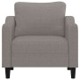 Sillón de tela gris taupé 60 cm de , Sofás - Ref: Foro24-359350, Precio: 160,14 €, Descuento: %