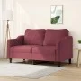 2-seater red fabric sofa 140 cm by , Sofas - Ref: Foro24-359365, Price: 222,48 €, Discount: %