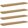 Estante de pared 4 pcs Marrón 120 x 23,5 x 4 cm en Estantes y estanterías | Comprar online en Foro24