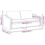 2-seater red fabric sofa 140 cm by , Sofas - Ref: Foro24-359365, Price: 222,48 €, Discount: %