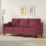 3-Sitzer-Sofa aus rotem Stoff, 180 cm von , Sofas - Ref: Foro24-359373, Preis: 323,55 €, Rabatt: %