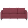 3-Sitzer-Sofa aus rotem Stoff, 180 cm von , Sofas - Ref: Foro24-359373, Preis: 323,55 €, Rabatt: %