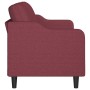 3-seater red fabric sofa 180 cm by , Sofas - Ref: Foro24-359373, Price: 323,55 €, Discount: %