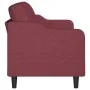 3-seater red fabric sofa 180 cm by , Sofas - Ref: Foro24-359373, Price: 334,06 €, Discount: %