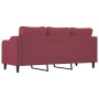 3-Sitzer-Sofa aus rotem Stoff, 180 cm von , Sofas - Ref: Foro24-359373, Preis: 323,55 €, Rabatt: %