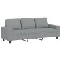 3 seater sofa in light gray fabric 180 cm by , Sofas - Ref: Foro24-359399, Price: 244,77 €, Discount: %