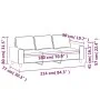 3 seater sofa in light gray fabric 180 cm by , Sofas - Ref: Foro24-359399, Price: 244,77 €, Discount: %