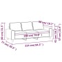 3-Sitzer-Sofa aus hellgrauem Stoff, 180 cm von , Sofas - Ref: Foro24-359399, Preis: 288,21 €, Rabatt: %