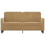 Sofá de 2 plazas terciopelo marrón 140 cm de , Sofás - Ref: Foro24-359449, Precio: 213,70 €