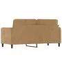 Braunes 2-Sitzer-Sofa aus Samt, 140 cm von , Sofas - Ref: Foro24-359449, Preis: 210,73 €, Rabatt: %