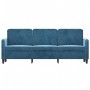 Sofá de 3 plazas terciopelo azul 180 cm de , Sofás - Ref: Foro24-359461, Precio: 335,24 €, Descuento: %
