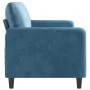3-Sitzer-Sofa aus blauem Samt, 180 cm von , Sofas - Ref: Foro24-359461, Preis: 328,25 €, Rabatt: %