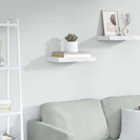 Estante de pared Mármol 40 x 23,5 x 4 cm Madera de ingeniería en Estantes y estanterías | Comprar online en Foro24