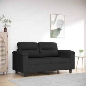2-seater sofa in black microfiber fabric 120 cm by , Sofas - Ref: Foro24-359558, Price: 242,25 €, Discount: %