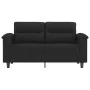 2-seater sofa in black microfiber fabric 120 cm by , Sofas - Ref: Foro24-359558, Price: 242,25 €, Discount: %