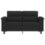 2-Sitzer-Sofa aus schwarzem Mikrofaserstoff, 120 cm von , Sofas - Ref: Foro24-359558, Preis: 251,08 €, Rabatt: %
