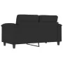 2-seater sofa in black microfiber fabric 120 cm by , Sofas - Ref: Foro24-359558, Price: 242,25 €, Discount: %