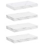 Estante de pared 4 pcs Mármol 40 x 23,5 x 4 cm en Estantes y estanterías | Comprar online en Foro24